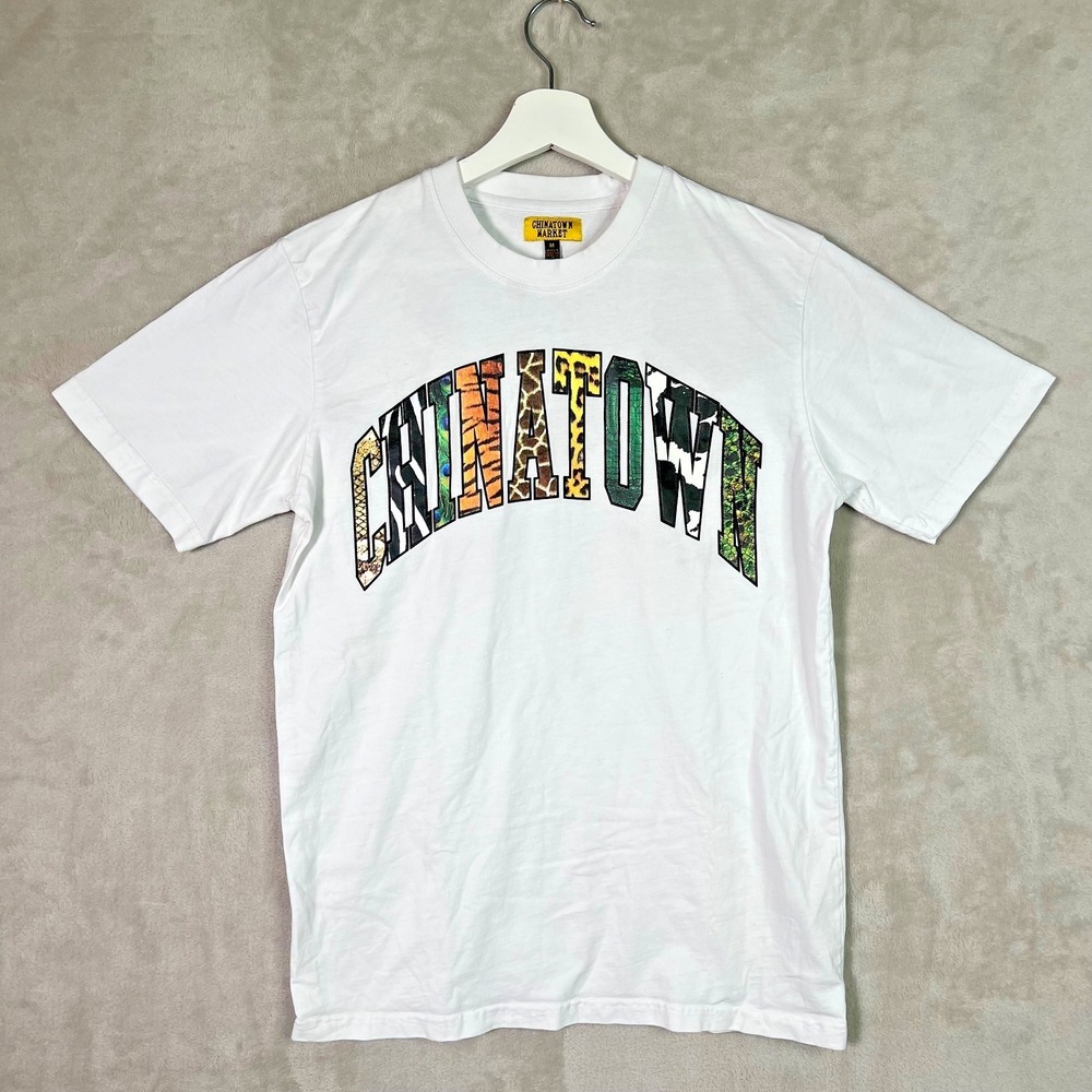 Chinatown Market Animal Print Logo Tee Medium LA Streetwear Hip Hop